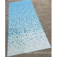 Gradient glass mosaic tiles